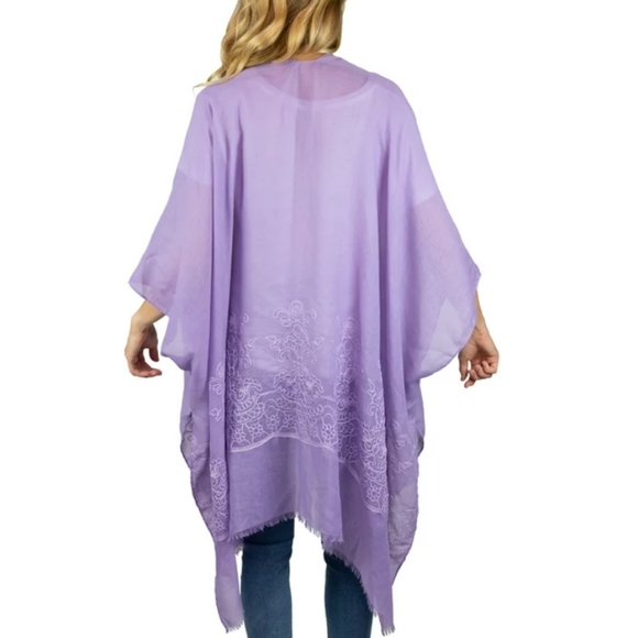 Dreamy Embroidered Open-Front Layering  duster - Picture 14 of 14